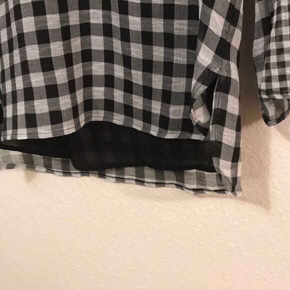 Calvin Klein gingham print blouse - Picture 3 of 5